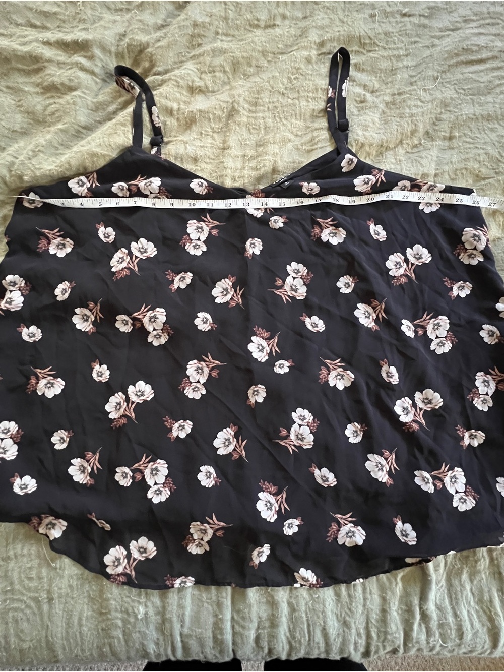 Torrid Whimsigoth Cottagecore Lightweight Black Floral Tank Top Blouse Size 3XL - Picture 6 of 8